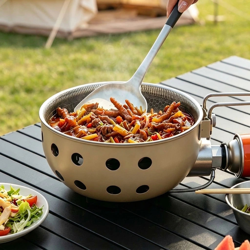 Portable Camping Frying Pan – Outdoor Cooking Skillet