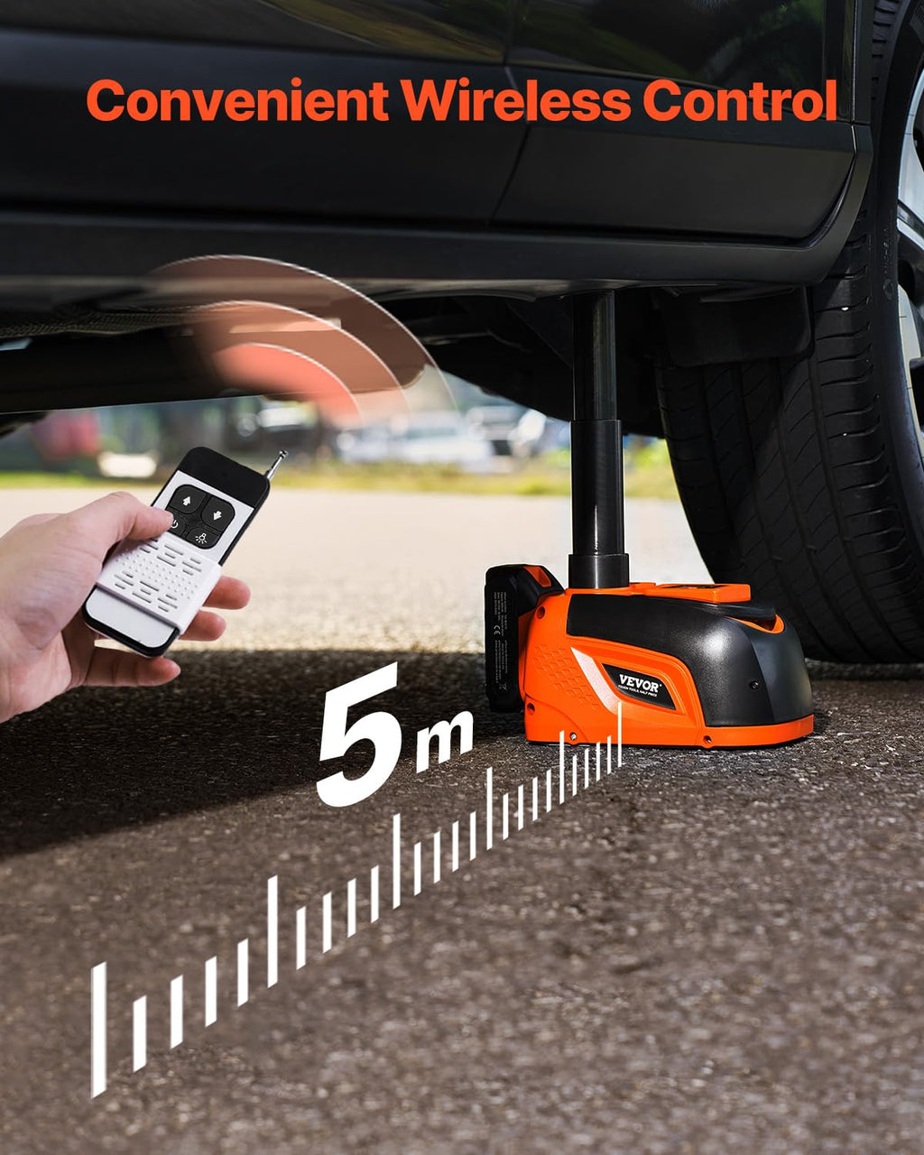 12V Electric Car Jack Kit with Impact Wrench – Portable Emergency Tire Repair Tool