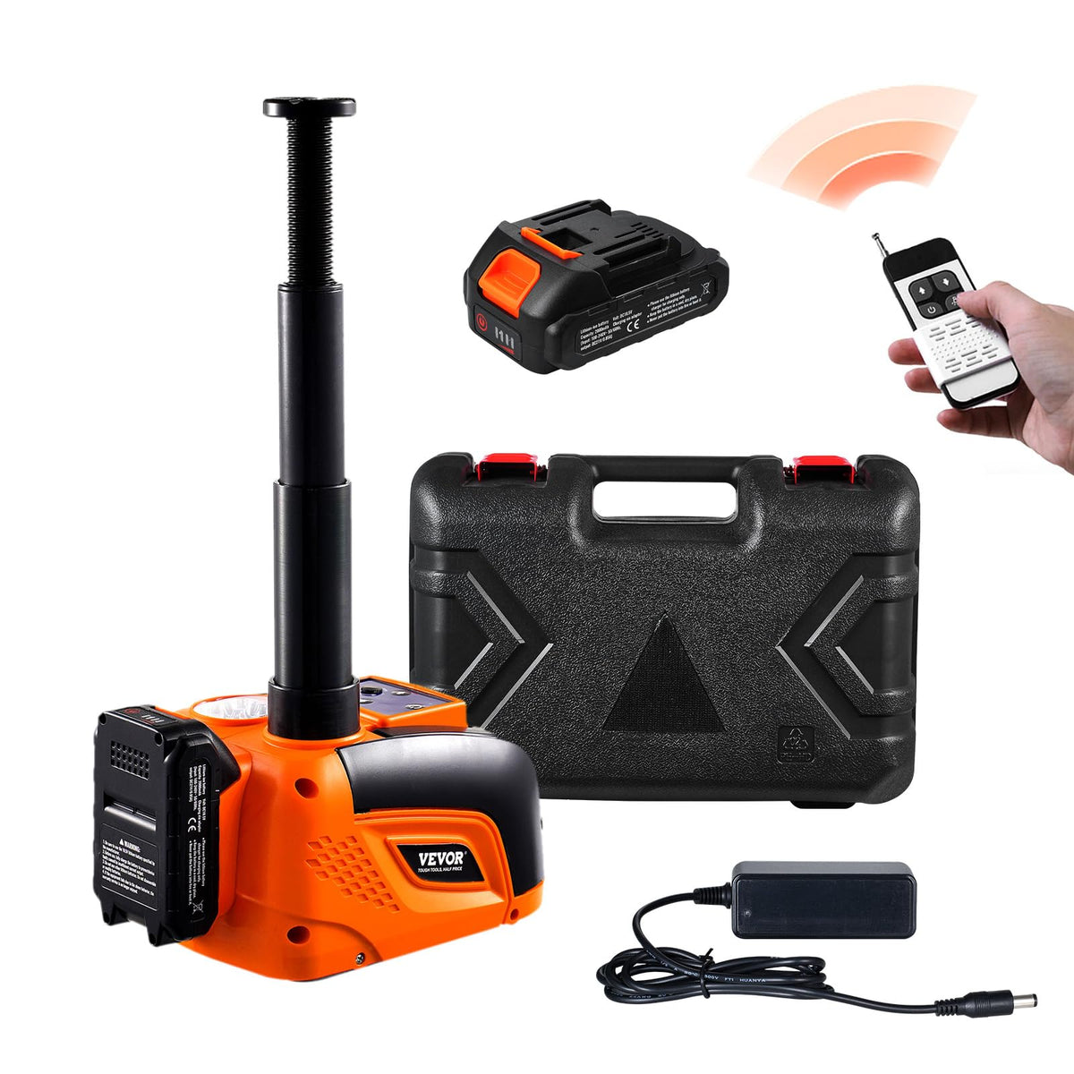 12V Electric Car Jack Kit with Impact Wrench – Portable Emergency Tire Repair Tool