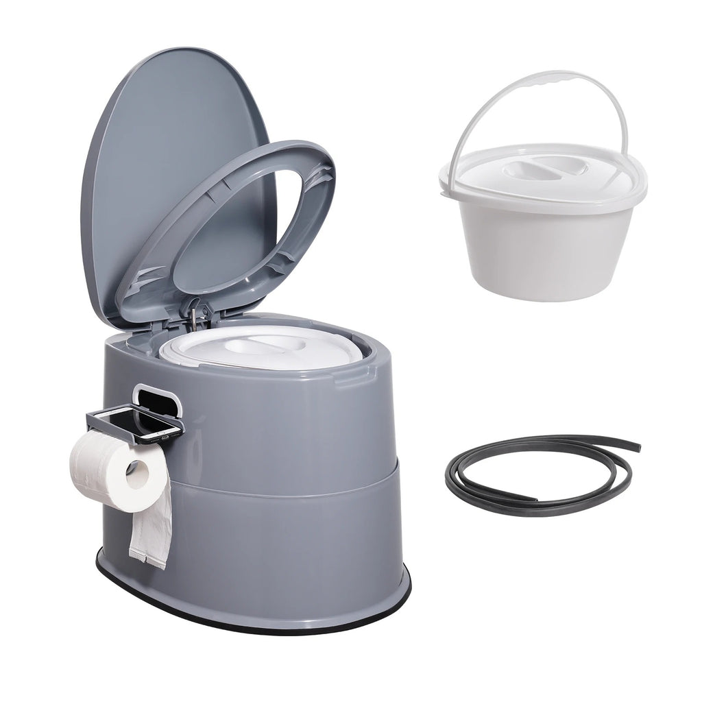 Portable Toilet for Camping Porta Potty with 1.3G Detachable Inner Bucket Travel Toilet for Outdoor Camping Travel